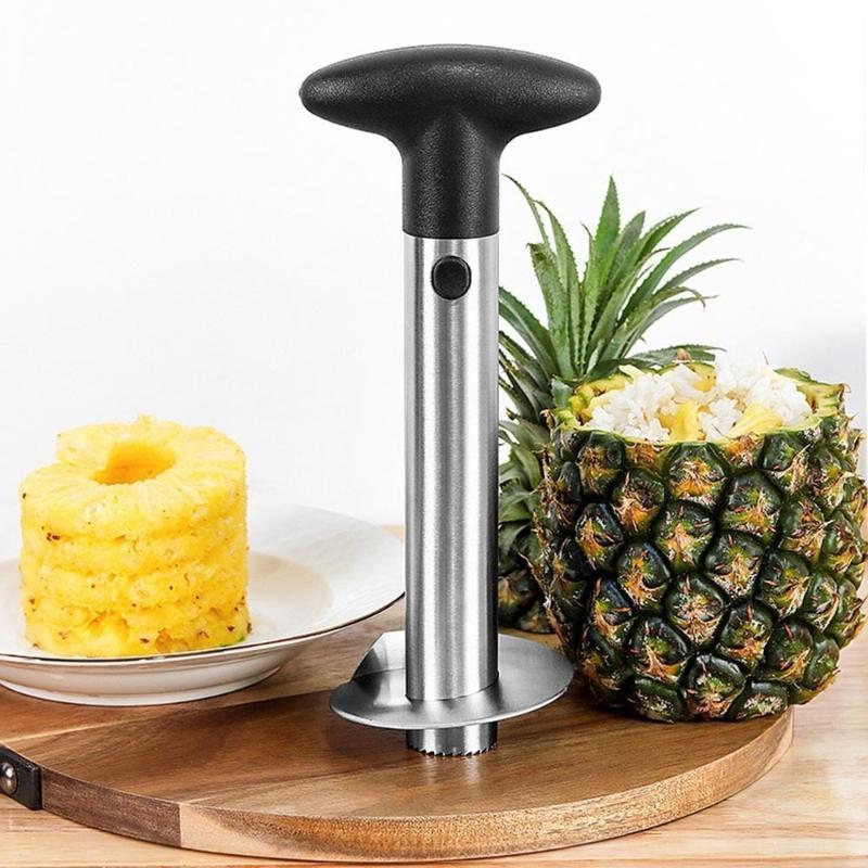 Pineapple Corer Slicer - Paslanmaz Çelik Ananas Soyacağı ve Dilimleyici,