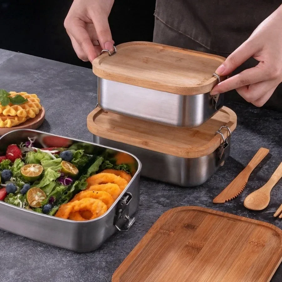 Yeni 304 Paslanmaz Çelik Bambu - Stainless Bento Box incelemesi ve fiyatı